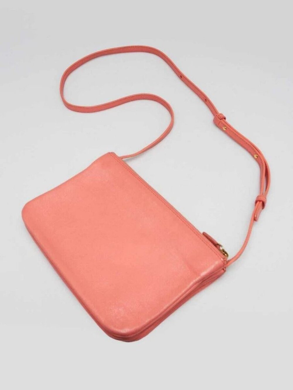 Celine Pink Leather Small Trio Crossbody Bag - Picture 3 of 12